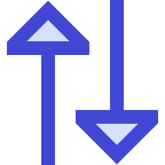 Triangle Arrow Transfer Vertical Large 2 Icon from Sharp Duo Set