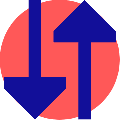 Triangle Arrow Transfer Vertical Large 3 Icon from Sharp Pop Set