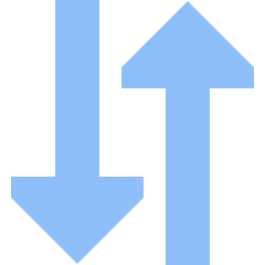 Triangle Arrow Transfer Vertical Large 3 Icon from Sharp Flat Set