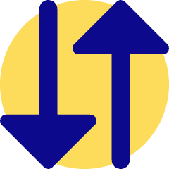 Triangle Arrow Transfer Vertical Large 3 Icon from Core Pop Set