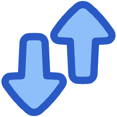 Triangle Arrow Transfer Vertical Large 3 Icon from Plump Duo Set