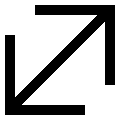 Line Arrow Diagonal Large 1 Icon from Sharp Line Set