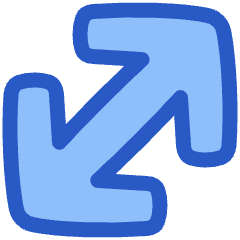 Diagonal Line Arrow Large 1 Icon from Plump Duo Set