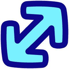 Diagonal Line Arrow Large 1 Icon from Plump Pop Set