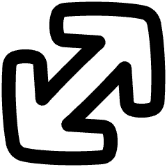 Diagonal Line Arrow Large 1 Icon from Plump Remix Set