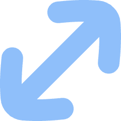 Diagonal Line Arrow Large 1 Icon from Flex Flat Set