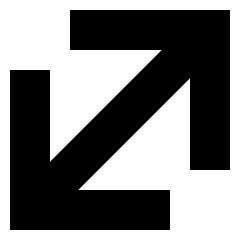 Line Arrow Diagonal Large 1 Icon from Sharp Solid Set