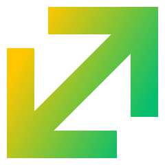 Line Arrow Diagonal Large 1 Icon from Sharp Gradient Set