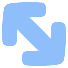 Diagonal Line Arrow Large 2 Icon from Plump Flat Set