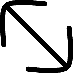 Diagonal Line Arrow Large 2 Icon from Flex Line Set