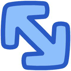Diagonal Line Arrow Large 2 Icon from Plump Duo Set