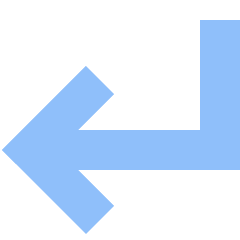 Line Arrow Bend Down Left Large Icon from Sharp Flat Set