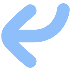 Line Arrow Bend Down Left Large Icon from Flex Flat Set