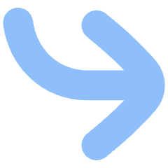 Line Arrow Bend Down Right Large Icon from Flex Flat Set