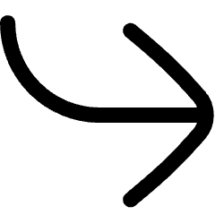 Line Arrow Bend Down Right Large Icon from Flex Line Set