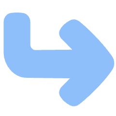 Line Arrow Bend Down Right Large Icon from Plump Flat Set