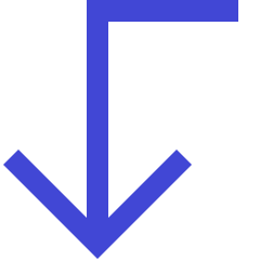 Line Arrow Bend Left Down Large Icon from Sharp Duo Set