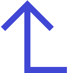 Line Arrow Bend Left Up Large Icon from Sharp Duo Set