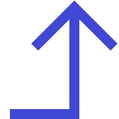Line Arrow Bend Right Up Large Icon from Sharp Duo Set