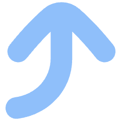 Line Arrow Bend Right Up Large Icon from Flex Flat Set