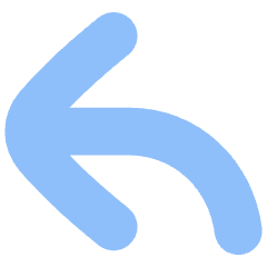Line Arrow Bend Up Left Large Icon from Flex Flat Set