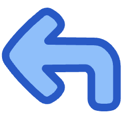 Line Arrow Bend Up Left Large Icon from Plump Duo Set