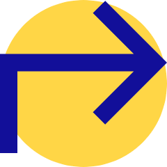 Line Arrow Bend Up Right Large Icon from Sharp Pop Set