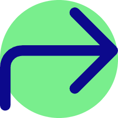 Line Arrow Bend Up Right Large Icon from Core Pop Set