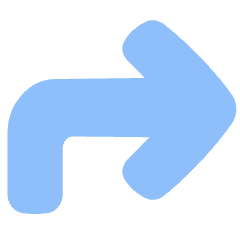 Line Arrow Bend Up Right Large Icon from Plump Flat Set