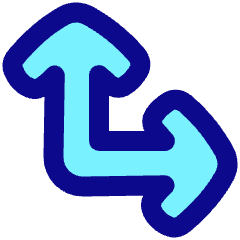 Line Arrow Bottom Left Corner Large Icon from Plump Pop Set