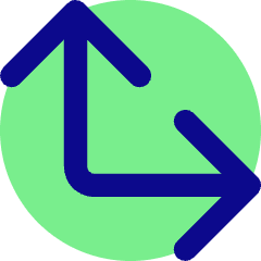 Line Arrow Bottom Left Corner Large Icon from Core Pop Set