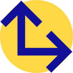 Line Arrow Bottom Left Corner Large Icon from Sharp Pop Set