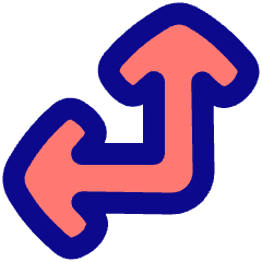 Line Arrow Bottom Right Corner Large Icon from Plump Pop Set