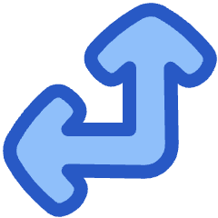 Line Arrow Bottom Right Corner Large Icon from Plump Duo Set