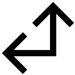 Line Arrow Bottom Right Corner Large Icon from Sharp Line Set