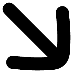 Line Arrow Diagonal Bottom Right Large Icon from Flex Solid Set