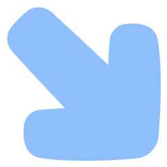 Line Arrow Diagonal Bottom Right Large Icon from Plump Flat Set