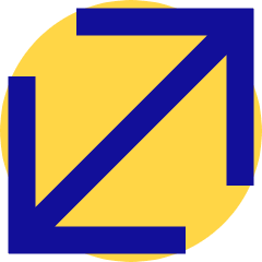 Line Arrow Diagonal Large 1 Icon from Sharp Pop Set