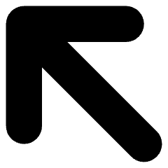 Line Arrow Diagonal Upper Left Large Icon from Core Solid Set