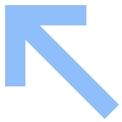 Line Arrow Diagonal Upper Left Large Icon from Sharp Flat Set