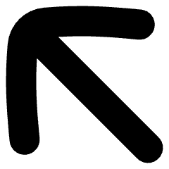Line Arrow Diagonal Upper Left Large Icon from Flex Solid Set