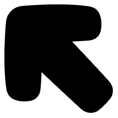 Line Arrow Diagonal Upper Left Large Icon from Plump Solid Set
