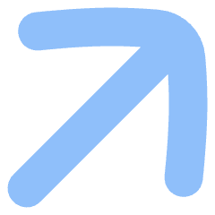 Line Arrow Diagonal Upper Right Large Icon from Flex Flat Set