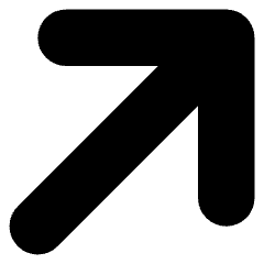 Line Arrow Diagonal Upper Right Large Icon from Core Solid Set
