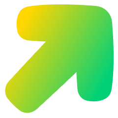 Line Arrow Diagonal Upper Right Large Icon from Plump Gradient Set