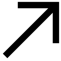 Line Arrow Diagonal Upper Right Large Icon from Sharp Remix Set