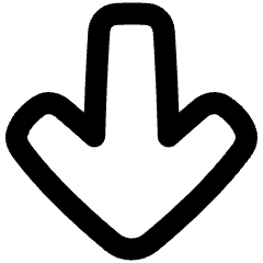 Line Arrow Down Large 1 Icon from Plump Remix Set
