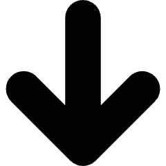 Line Arrow Down Large 1 Icon from Core Solid Set