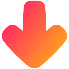 Line Arrow Down Large 1 Icon from Plump Gradient Set
