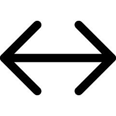 Line Arrow Horizontal Large Icon from Core Line Set